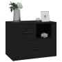 Mesita de noche madera contrachapada negro 60x36x45 cm de vidaXL, Mesitas de noche - Ref: Foro24-816737, Precio: 60,17 €, Des...