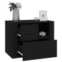 Mesita de noche madera contrachapada negro 60x36x45 cm de vidaXL, Mesitas de noche - Ref: Foro24-816737, Precio: 60,17 €, Des...