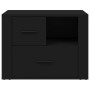 Mesita de noche madera contrachapada negro 60x36x45 cm de vidaXL, Mesitas de noche - Ref: Foro24-816737, Precio: 60,17 €, Des...