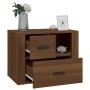 Brown oak plywood bedside table 60x36x45 cm by vidaXL, Nightstands - Ref: Foro24-816743, Price: 64,37 €, Discount: %