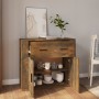 Smoked oak plywood sideboard 80x33x70 cm by vidaXL, Sideboards - Ref: Foro24-816573, Price: 69,74 €, Discount: %