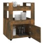 Smoked oak plywood kitchen cart 60x45x80cm by vidaXL, Kitchen and dining carts - Ref: Foro24-816829, Price: 74,85 €, Discount: %