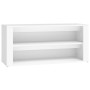 Mueble zapatero de madera contrachapada blanco 100x35x45 cm de vidaXL, Zapateros y organizadores de calzado - Ref: Foro24-816...