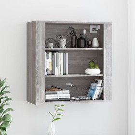 Armario de pared madera contrachapada gris Sonoma 80x33x80 cm de vidaXL, Aparadores - Ref: Foro24-816598, Precio: 69,99 €, De...