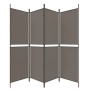 Divider screen with 4 anthracite gray fabric panels 200x200 cm by vidaXL, Room dividers - Ref: Foro24-350232, Price: 33,93 €,...