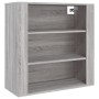 Armario de pared madera contrachapada gris Sonoma 80x33x80 cm de vidaXL, Aparadores - Ref: Foro24-816598, Precio: 65,98 €, De...