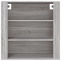 Armario de pared madera contrachapada gris Sonoma 80x33x80 cm de vidaXL, Aparadores - Ref: Foro24-816598, Precio: 65,98 €, De...