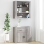 Armario de pared madera contrachapada gris Sonoma 80x33x80 cm de vidaXL, Aparadores - Ref: Foro24-816598, Precio: 65,98 €, De...