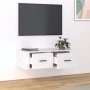 Mueble de TV colgante madera contrachapada blanco 80x36x25 cm de vidaXL, Muebles TV - Ref: Foro24-816832, Precio: 39,06 €, De...