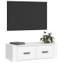 Mueble de TV colgante madera contrachapada blanco 80x36x25 cm de vidaXL, Muebles TV - Ref: Foro24-816832, Precio: 39,06 €, De...