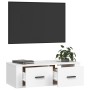 Mueble de TV colgante madera contrachapada blanco 80x36x25 cm de vidaXL, Muebles TV - Ref: Foro24-816832, Precio: 39,06 €, De...