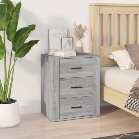 Bedside table made of gray Sonoma plywood, measuring 50x36x60 cm. by vidaXL, Nightstands - Ref: Foro24-816718, Price: 72,99 €...