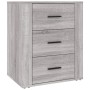 Mesita de noche madera contrachapada gris Sonoma 50x36x60 cm de vidaXL, Mesitas de noche - Ref: Foro24-816718, Precio: 75,38 ...