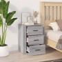 Bedside table made of gray Sonoma plywood, measuring 50x36x60 cm. by vidaXL, Nightstands - Ref: Foro24-816718, Price: 66,27 €...