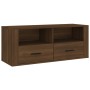 Mueble TV madera contrachapada color marrón roble 100x35x40 cm de vidaXL, Muebles TV - Ref: Foro24-816815, Precio: 64,60 €, D...