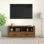 Mueble TV madera contrachapada color marrón roble 100x35x40 cm de vidaXL, Muebles TV - Ref: Foro24-816815, Precio: 64,54 €, D...