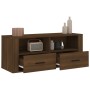 Mueble TV madera contrachapada color marrón roble 100x35x40 cm de vidaXL, Muebles TV - Ref: Foro24-816815, Precio: 64,60 €, D...