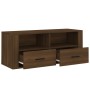 Mueble TV madera contrachapada color marrón roble 100x35x40 cm de vidaXL, Muebles TV - Ref: Foro24-816815, Precio: 64,60 €, D...