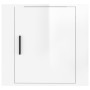 Mesita de noche de pared blanco brillante 50x30x47 cm de vidaXL, Mesitas de noche - Ref: Foro24-816868, Precio: 38,88 €, Desc...