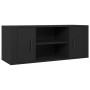 Schwarzer TV-Schrank aus Sperrholz, 100 x 35 x 40 cm von vidaXL, TV-Möbel - Ref: Foro24-823092, Preis: 72,65 €, Rabatt: %