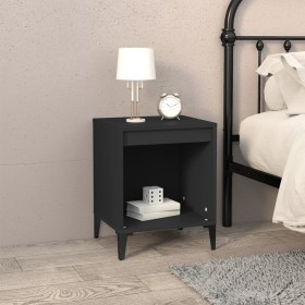 Black nightstand 40x35x50 cm by vidaXL, Nightstands - Ref: Foro24-821876, Price: 32,56 €, Discount: %