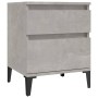 Bedside tables 2 units gray concrete 40x35x50 cm by vidaXL, Lockers and storage cabinets - Ref: Foro24-821851, Price: 70,42 €...