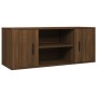 Oak brown plywood TV cabinet 100x35x40 cm by vidaXL, TV Furniture - Ref: Foro24-823098, Price: 62,24 €, Discount: %