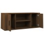 Oak brown plywood TV cabinet 100x35x40 cm by vidaXL, TV Furniture - Ref: Foro24-823098, Price: 62,24 €, Discount: %