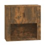 Armario de pared madera contrachapada roble ahumado 80x33x80 cm de vidaXL, Aparadores - Ref: Foro24-816589, Precio: 75,41 €, ...