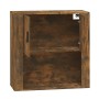 Smoked oak plywood wall cabinet 80x33x80 cm by vidaXL, Sideboards - Ref: Foro24-816589, Price: 75,41 €, Discount: %