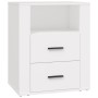 White plywood nightstand 50x36x60 cm by vidaXL, Nightstands - Ref: Foro24-816728, Price: 78,31 €, Discount: %