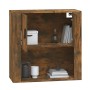 Smoked oak plywood wall cabinet 80x33x80 cm by vidaXL, Sideboards - Ref: Foro24-816589, Price: 75,41 €, Discount: %