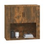 Smoked oak plywood wall cabinet 80x33x80 cm by vidaXL, Sideboards - Ref: Foro24-816589, Price: 75,41 €, Discount: %