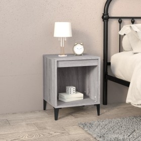 Mesita de noche gris Sonoma 40x35x50 cm de vidaXL, Mesitas de noche - Ref: Foro24-821886, Precio: 28,96 €, Descuento: %