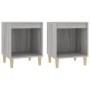 Nightstands 2 units gray Sonoma 40x35x50 cm by vidaXL, Nightstands - Ref: Foro24-821871, Price: 39,28 €, Discount: %