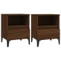 Nightstands 2 units brown oak 40x35x50 cm by vidaXL, Closets and storage - Ref: Foro24-821825, Price: 90,79 €, Discount: %