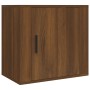 Brown oak wall bedside table 50x30x47 cm by vidaXL, Nightstands - Ref: Foro24-816878, Price: 36,99 €, Discount: %