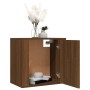 Brown oak wall bedside table 50x30x47 cm by vidaXL, Nightstands - Ref: Foro24-816878, Price: 36,99 €, Discount: %