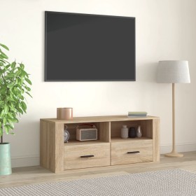 Mueble para TV madera contrachapada color roble 100x35x40 cm de vidaXL, Muebles TV - Ref: Foro24-816811, Precio: 84,99 €, Des...