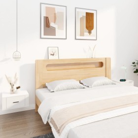 Mesitas de noche de pared 2 uds blanco 50x36x25 cm de vidaXL, Mesitas de noche - Ref: Foro24-816841, Precio: 47,99 €, Descuen...