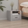 Wall bedside tables 2 pcs gray Sonoma 50x36x40 cm by vidaXL, Nightstands - Ref: Foro24-816893, Price: 90,17 €, Discount: %