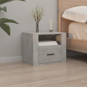 Gray concrete wall-mounted bedside table 50x36x40 cm by vidaXL, Nightstands - Ref: Foro24-816888, Price: 46,68 €, Discount: %