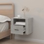 Gray concrete wall-mounted bedside table 50x36x40 cm by vidaXL, Nightstands - Ref: Foro24-816888, Price: 46,68 €, Discount: %