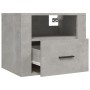 Gray concrete wall-mounted bedside table 50x36x40 cm by vidaXL, Nightstands - Ref: Foro24-816888, Price: 46,68 €, Discount: %