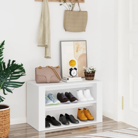 White plywood shoe cabinet 75x35x45 cm by vidaXL, Shoe racks and shoe organizers - Ref: Foro24-816896, Price: 45,99 €, Discou...