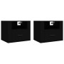 Wall-mounted bedside tables 2 units black 50x36x40 cm by vidaXL, Nightstands - Ref: Foro24-816883, Price: 79,10 €, Discount: %