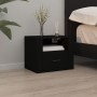 Wall-mounted bedside tables 2 units black 50x36x40 cm by vidaXL, Nightstands - Ref: Foro24-816883, Price: 79,10 €, Discount: %