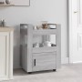 Sonoma gray plywood kitchen cart 60x45x80 cm by vidaXL, Kitchen and dining carts - Ref: Foro24-816830, Price: 78,57 €, Discou...