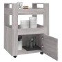 Sonoma gray plywood kitchen cart 60x45x80 cm by vidaXL, Kitchen and dining carts - Ref: Foro24-816830, Price: 78,99 €, Discou...