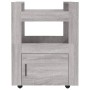 Carrito de cocina madera contrachapada gris Sonoma 60x45x80 cm de vidaXL, Carros de cocina y comedor - Ref: Foro24-816830, Pr...